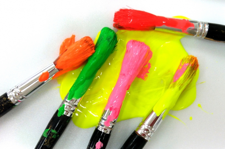colorful paintbrushes